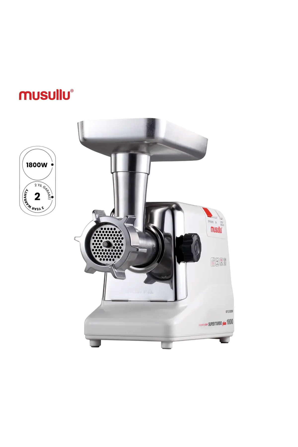 Musullu 1800W Et Kıyma, İçli Köfte, Salça, Sosis, Sucuk Makinesi