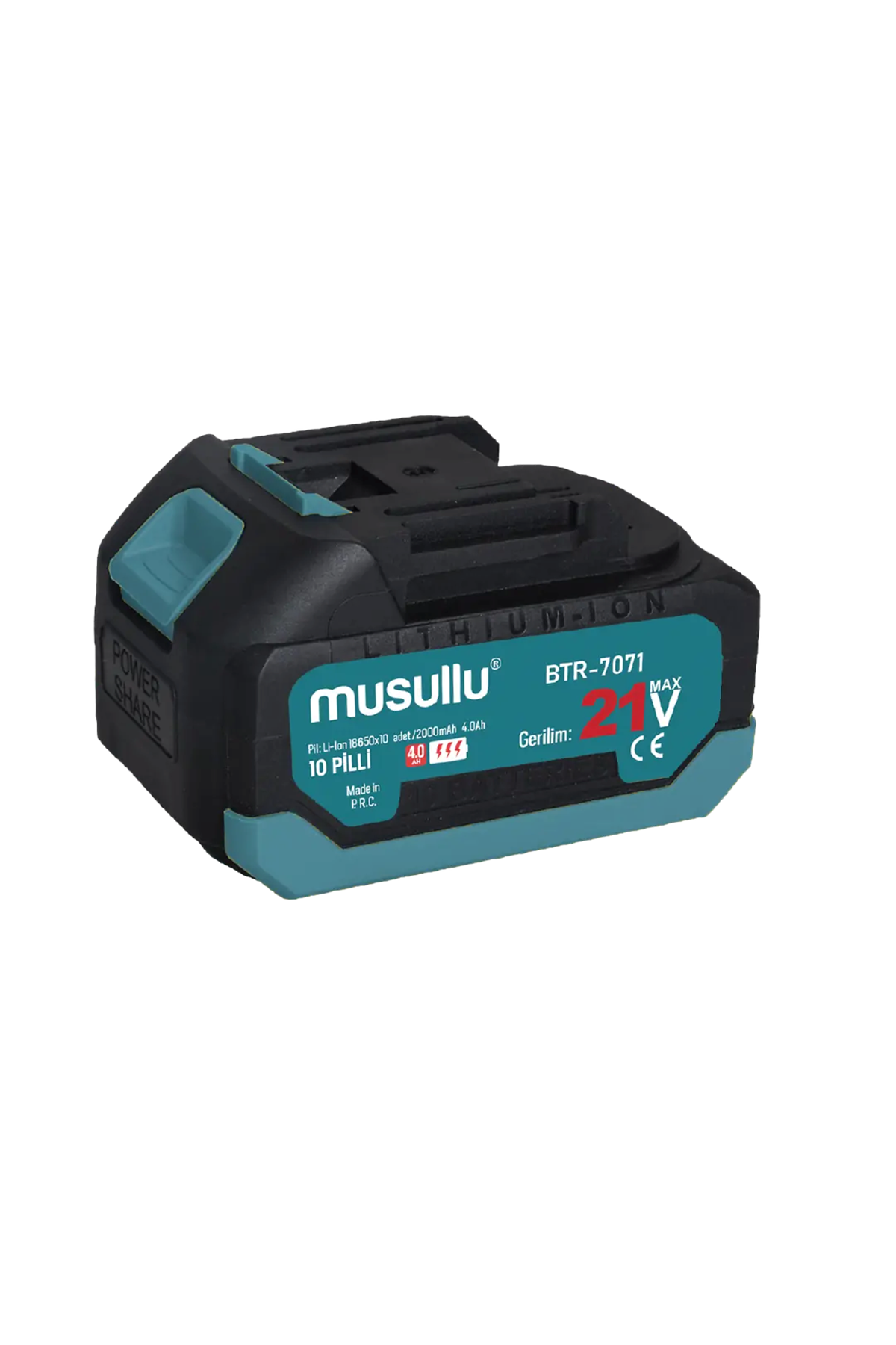 Musullu BTR-7071 El Aletleri Bataryası Li-Ion – 21V / 2000 mAh 4.0Ah