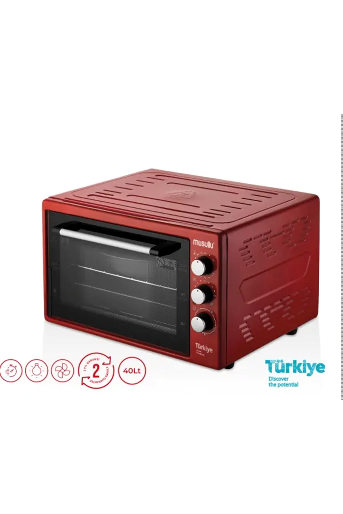 Musullu MF-1440 Termostatlı 40 lt Fırın