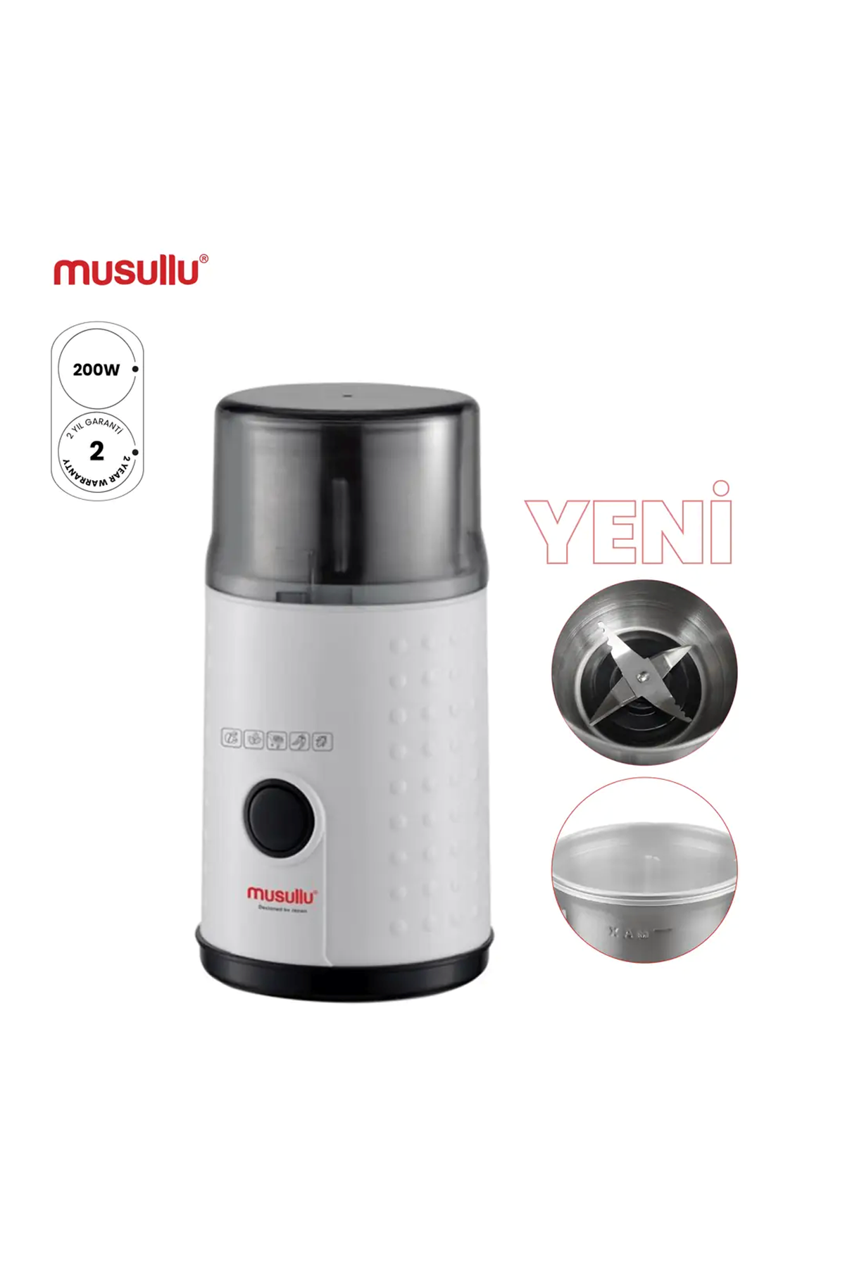 Musullu MSL-1003 Kahve Ve Baharat Öğütücü 200W