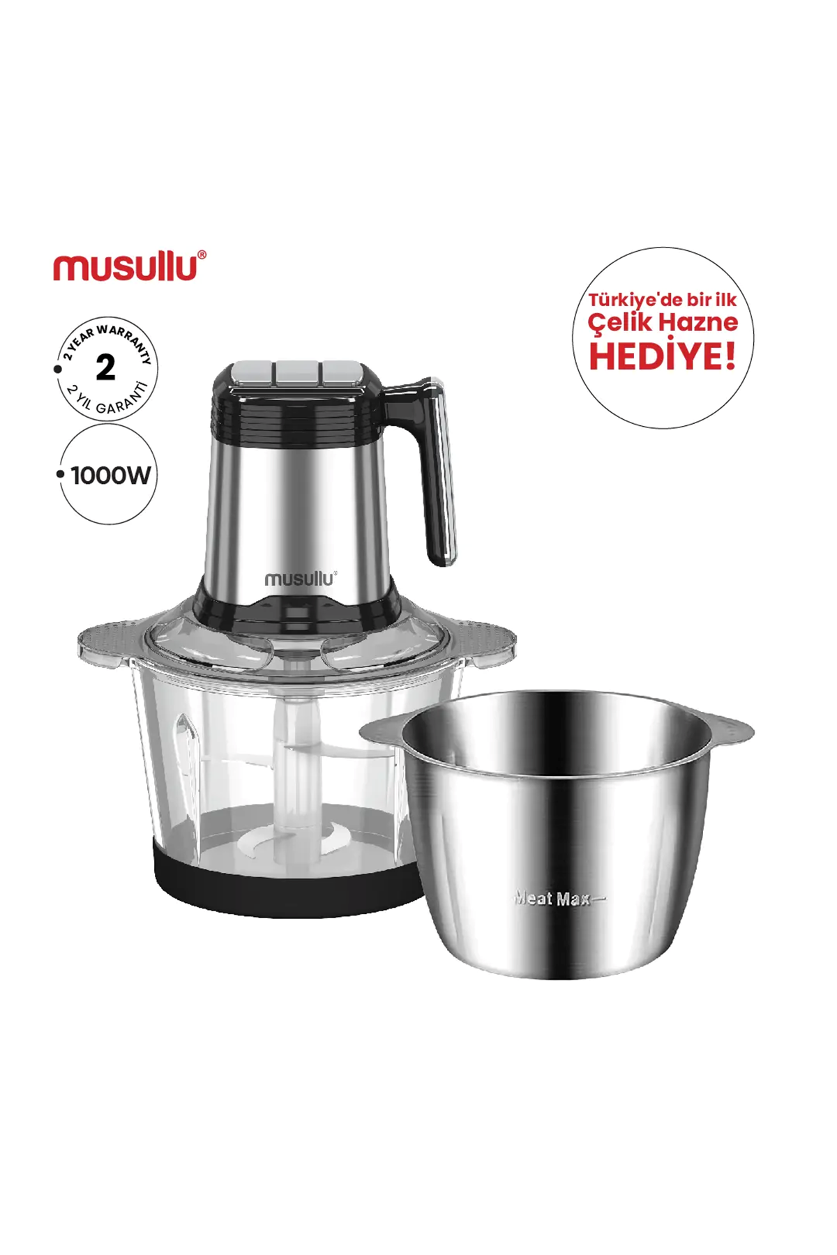 MUSULLU RONDO DOĞRAYICI - 2 Litre