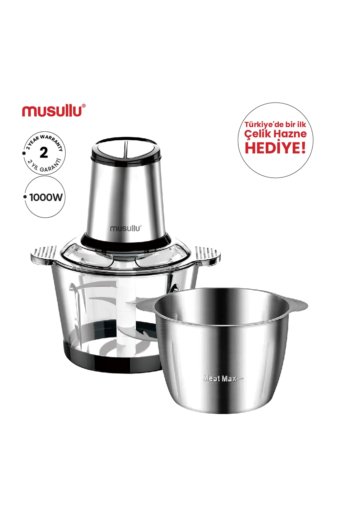 MUSULLU RONDO DOĞRAYICI - 3 Litre
