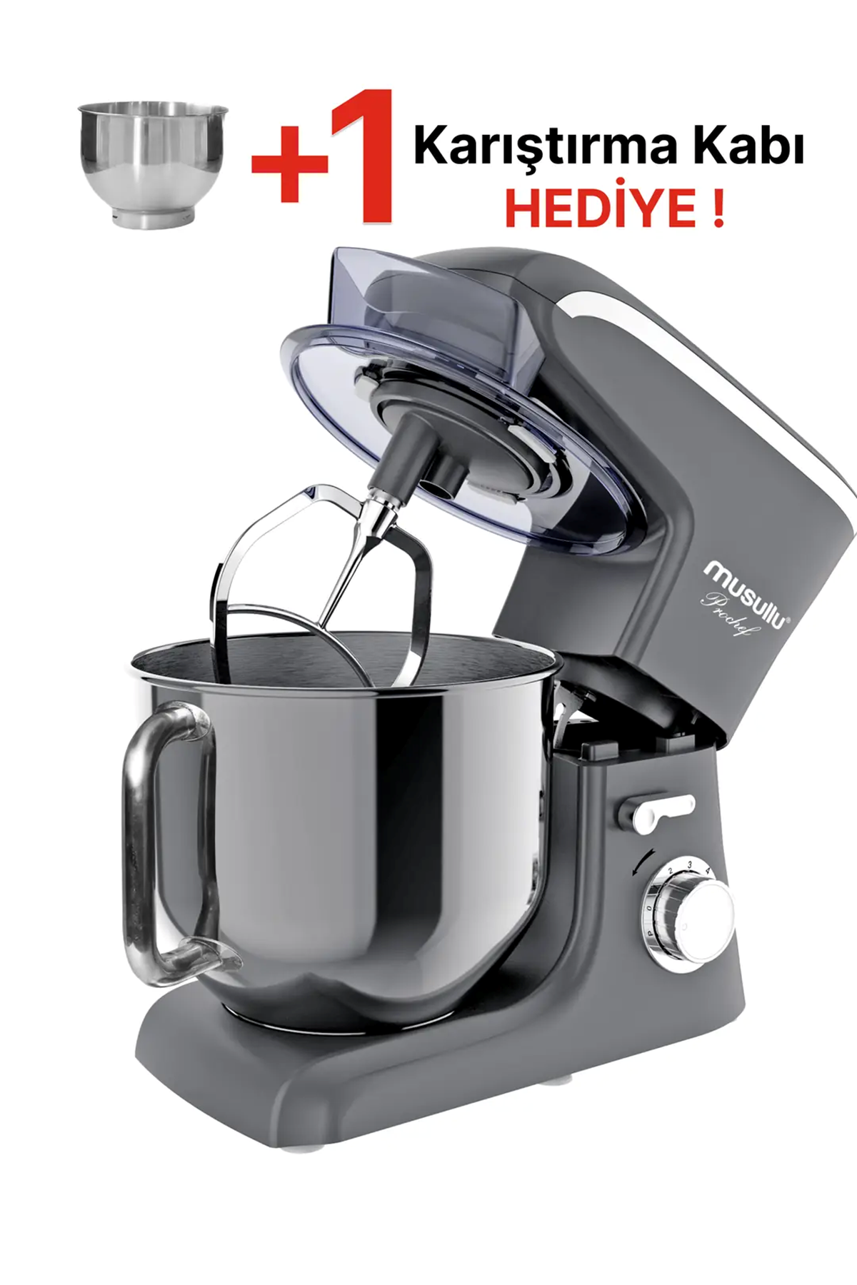 Musullu Mutfak Şefi / Stand Mikser 8L 1800 Watt Hamur Yoğurma Makinesi