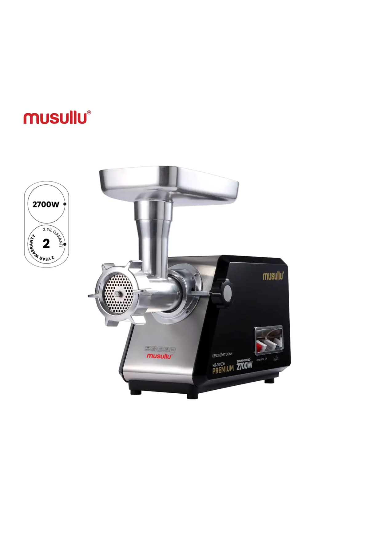 Musullu MT-G2700M 2700W Et Kıyma Makinesi + Rende Aparatı