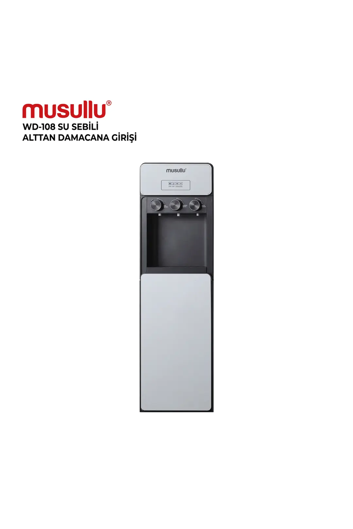 Musullu WD-108 Alttan Damacanalı Su Sebili | 2 Yıl Garantili