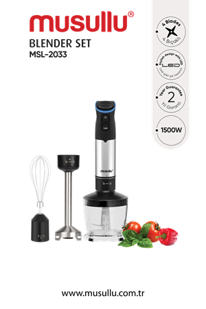 Musullu Msl-2033 Blender Set Siyah