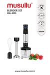 Musullu Msl-2033 Blender Set Siyah
